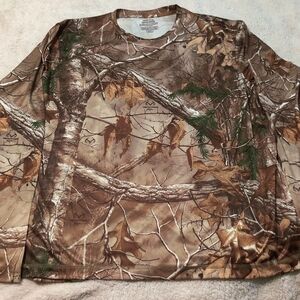 Realtree Long Sleeve Fishing Hunt Camp Shirt Size 2XL